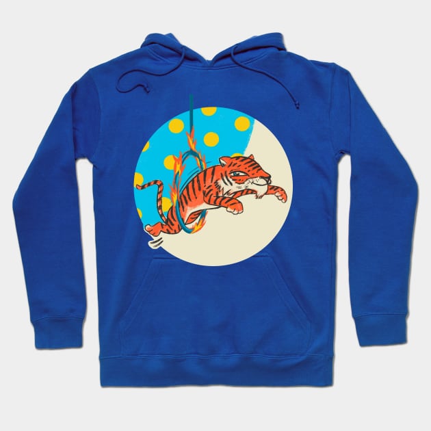 Circus Tiger Hoodie by ilaamen